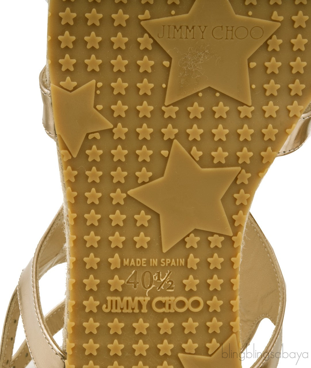 Metallic Gold Gladiator Sandals