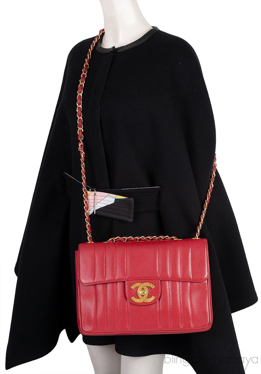 Red Caviar Vintage CC Flap Bag