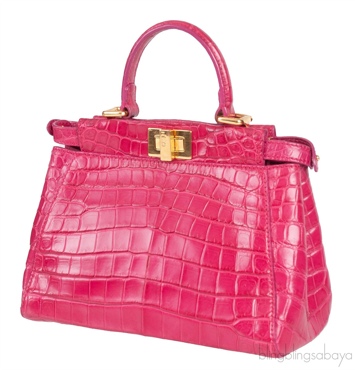 Fuchsia Crocodile Mini Peekaboo