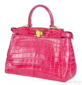 Fuchsia Crocodile Mini Peekaboo
