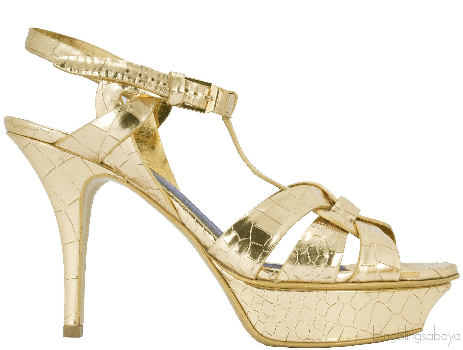 Crocodile Print Gold Tribue