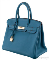 Birkin 30 Blue Cobalt Togo GHW