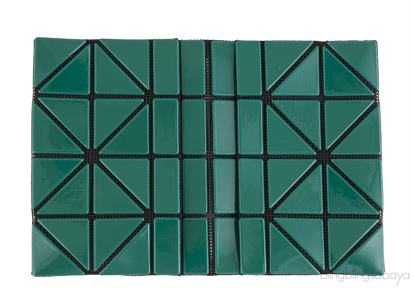Emerald Geometric Card Holder