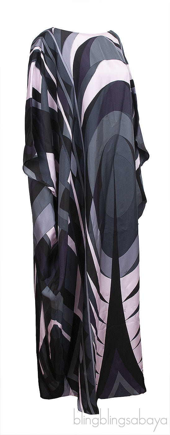 Pucci Multicolor Volute Print Long Kaftan