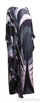 Pucci Multicolor Volute Print Long Kaftan