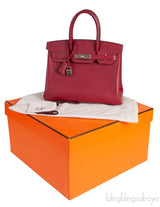 Birkin 30 Rubis Epsom PHW