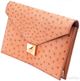 Vintage Medor Gold Ostrich Clutch