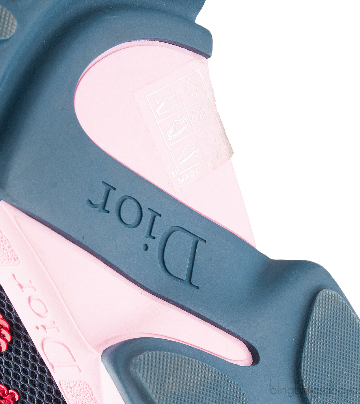 Navy  Blue Dior Fushion Sneakers