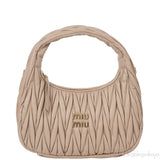Miu Miu Beige Wander Matellase Nappa Handbag