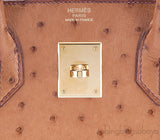 Birkin 30 Cognac Ostrich GHW