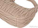 Miu Miu Beige Wander Matellase Nappa Handbag