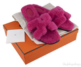Oran Teddy Bear Fuchsia Sandals