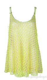 Neon Green Sheer Cami Top
