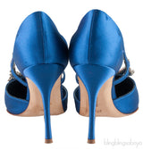 Lala Blue Crystal Heels
