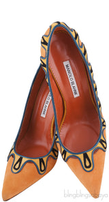 Multicolor Caritas Suede Heels