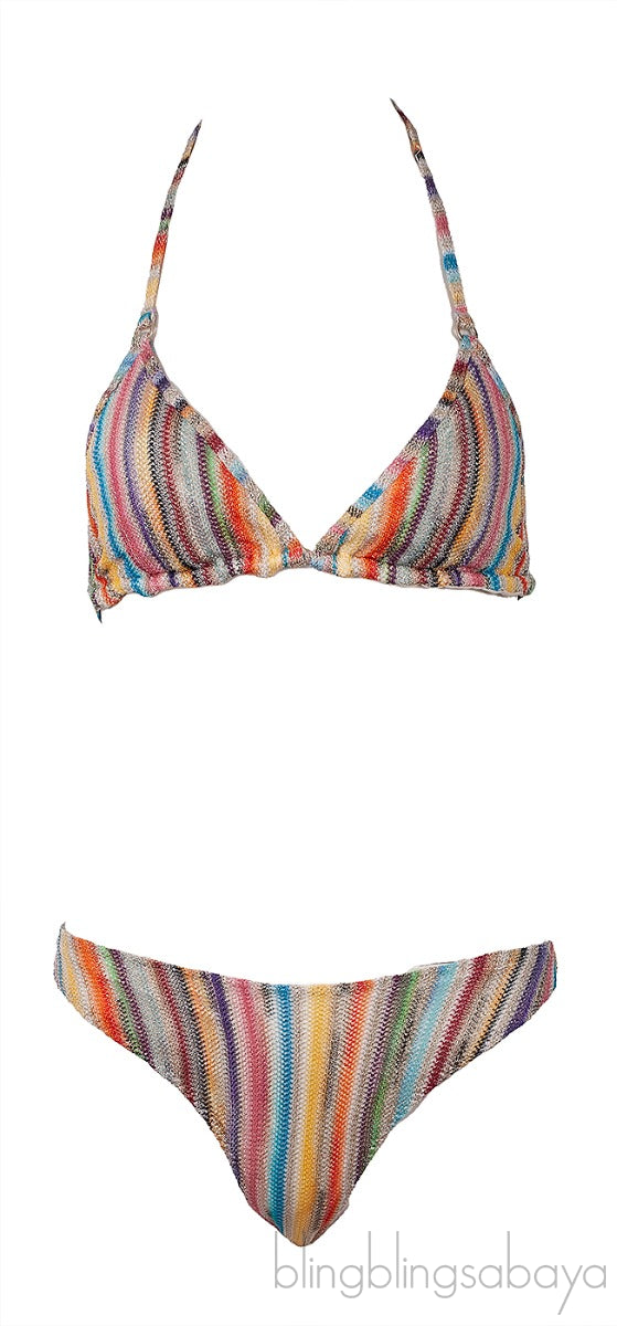 Multicolor Two-Piece Swimsuit