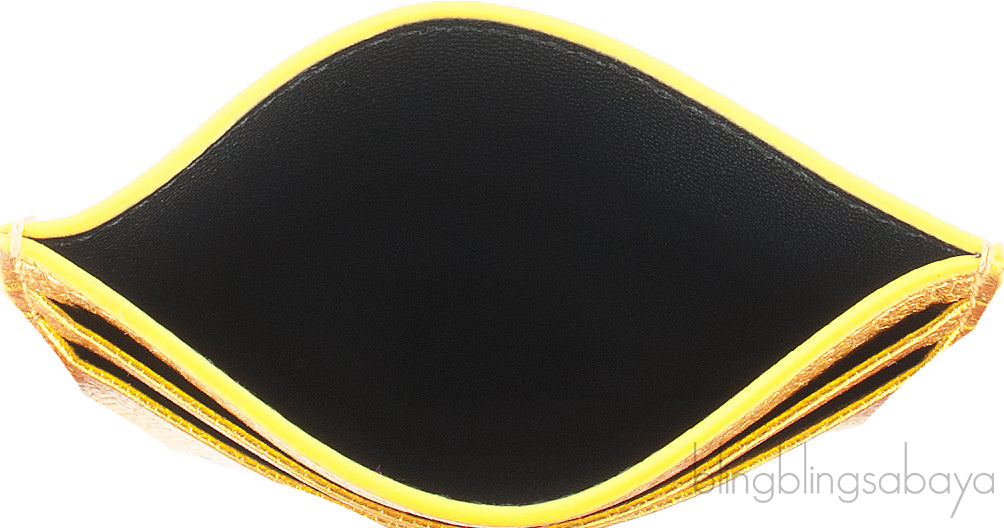Metallic Gold Card Holder
