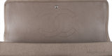Metallic Silvery Gold Quilted Maxi Flap Bag