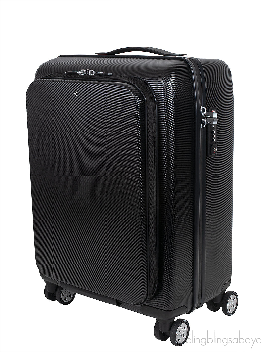 Montblanc Black Nightflight Trolley Luggage Bag
