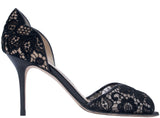 Jimmy Choo Black Flair Peep Sandals