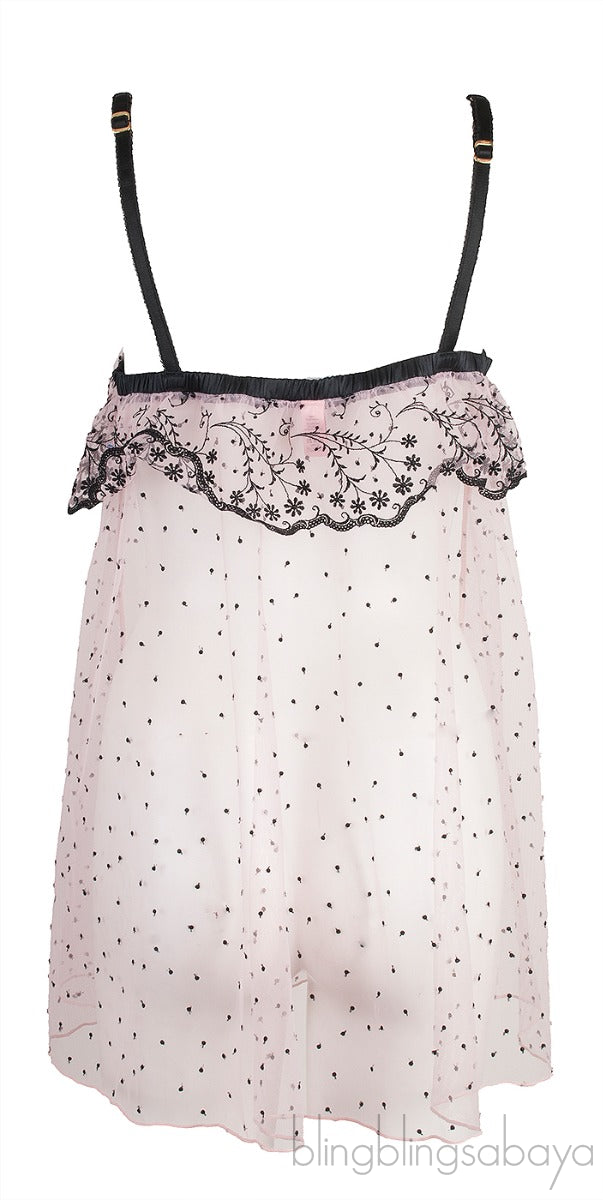 Light Pink Mesh See-through Camisole