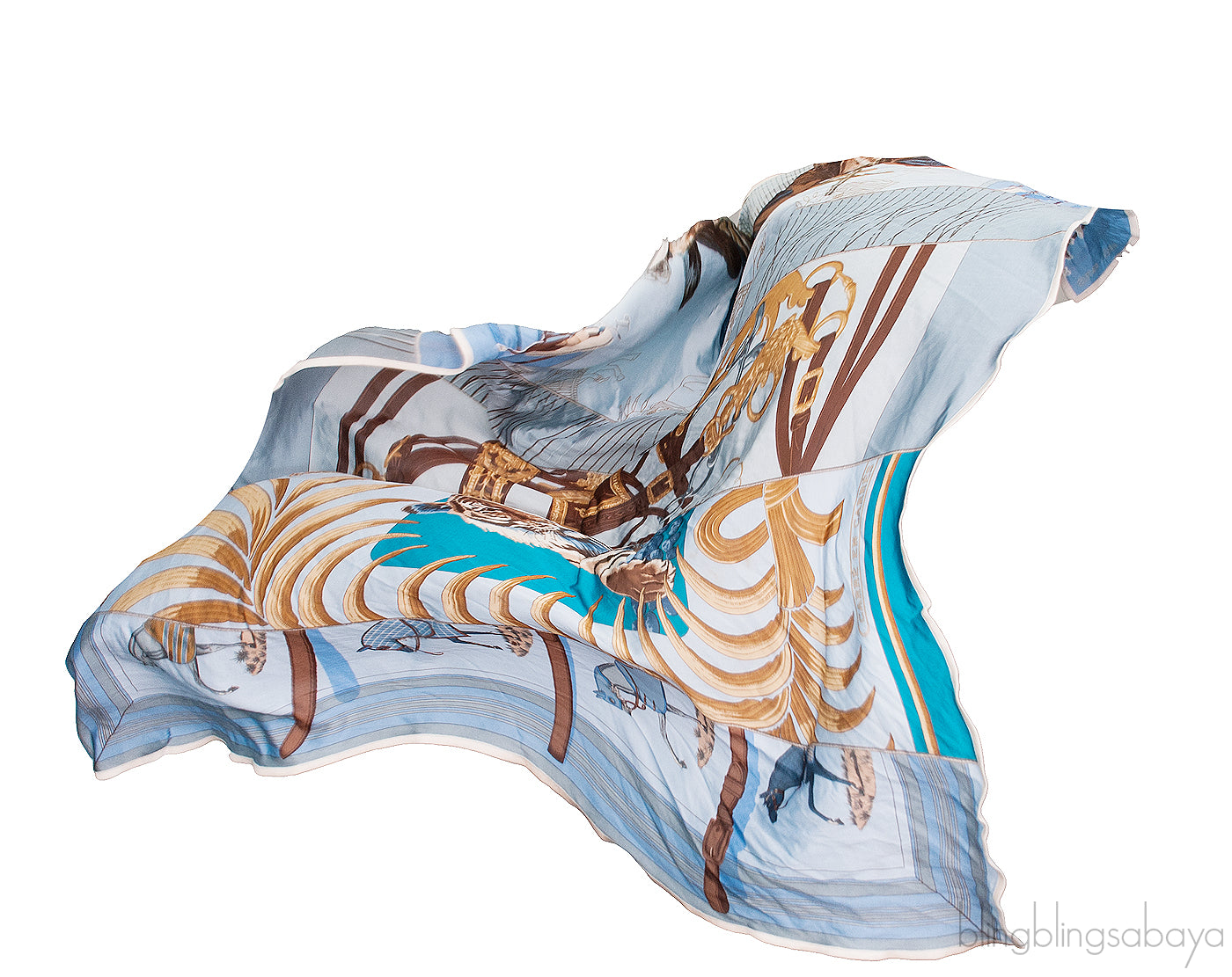 Hermes Carre en Carres Silk Scarf