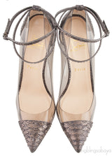 Un Bout PVC Silver Metallic Python