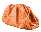 The Pouch Clutch Camel Croc