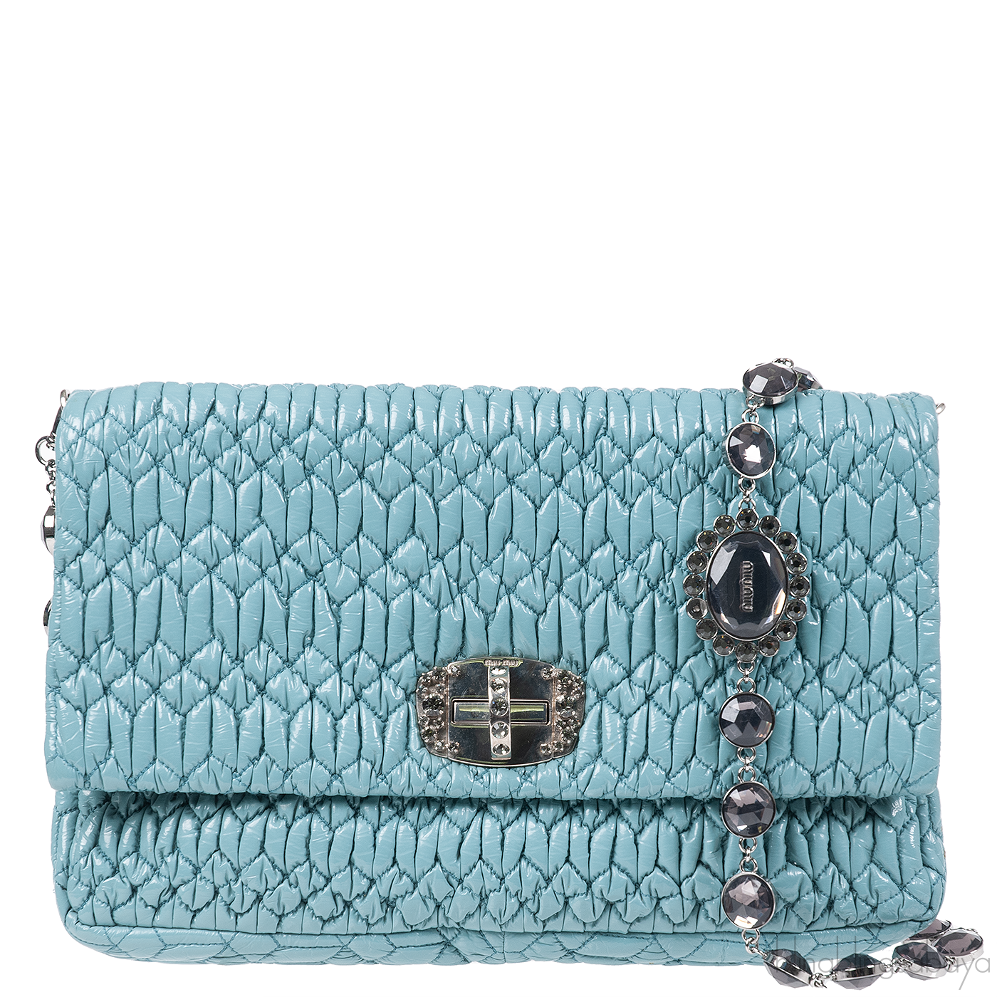 Cloquet Cyan Blue Stage Clutch Bag