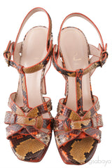 Python Tribute Platform Sandals