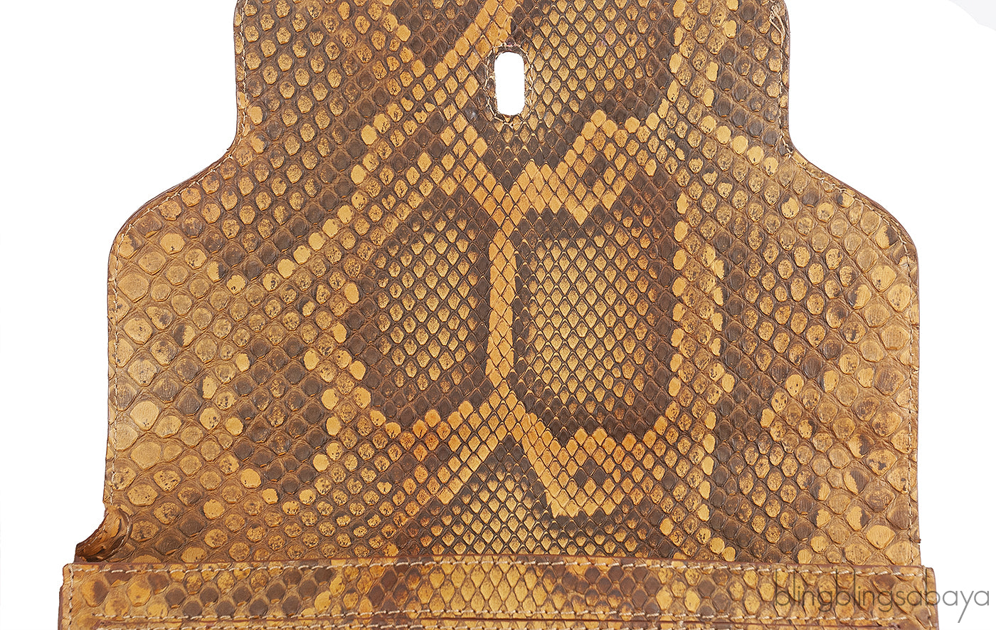 Proenza Schouler PS11 Python Amber Clutch Bag
