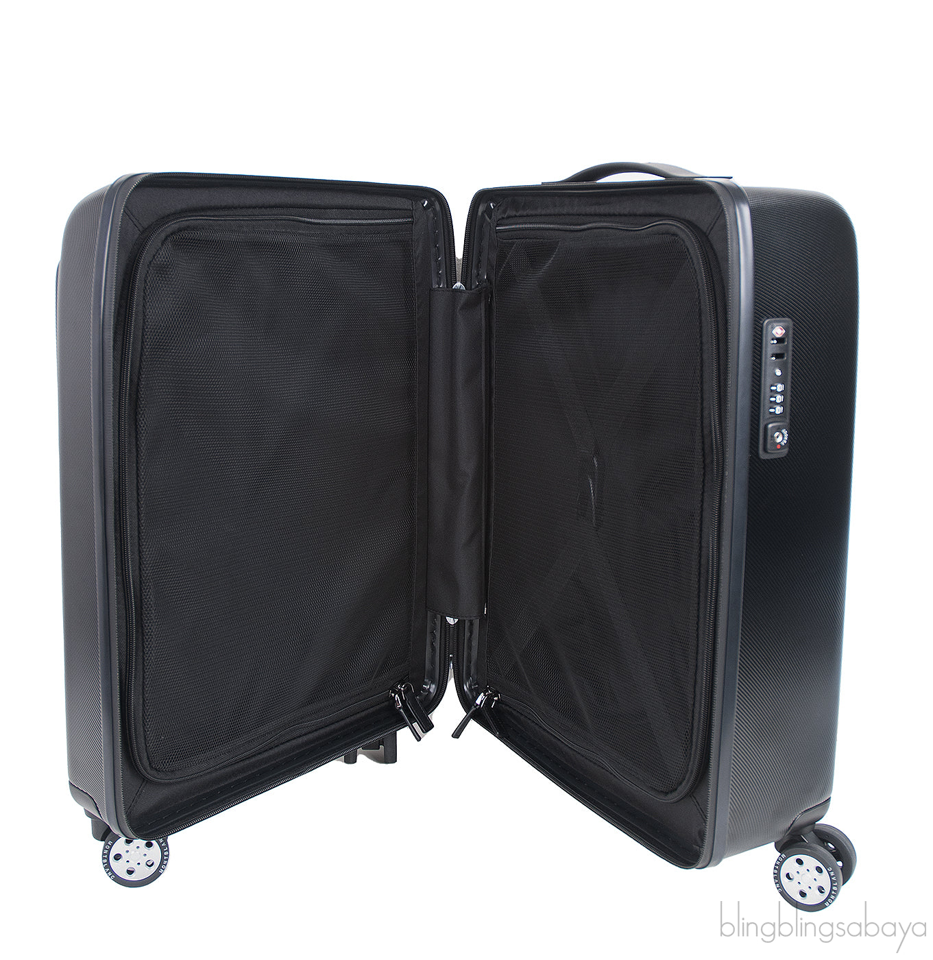 Montblanc Black Nightflight Trolley Luggage Bag