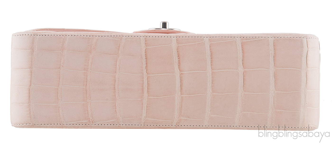 Light Pink Jumbo Crocodile Bag