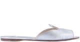 Vernice Saffiano Bicolor Open Toe Slide