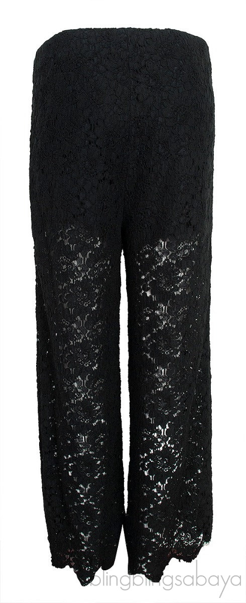 Black Lace Trouser