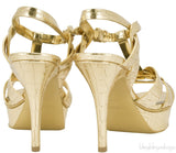 Crocodile Print Gold Tribue
