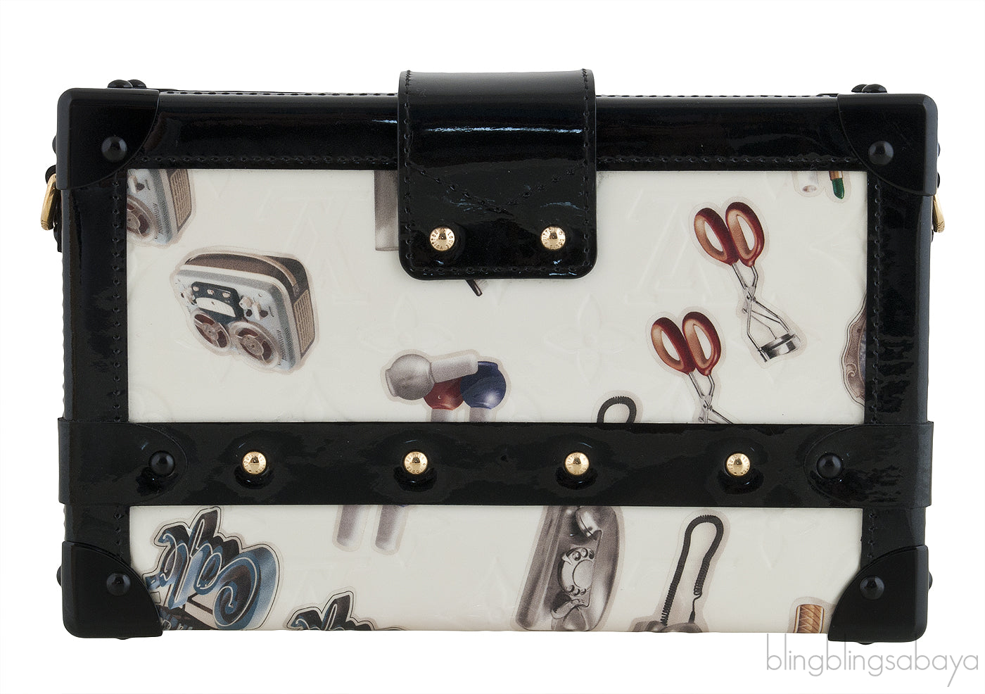 Petite Malle Sticker Clutch Bag
