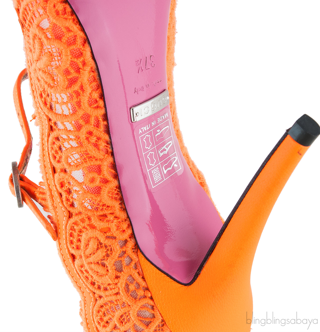 Gucci Corded Lace Virginia  Mary Jane Pumps