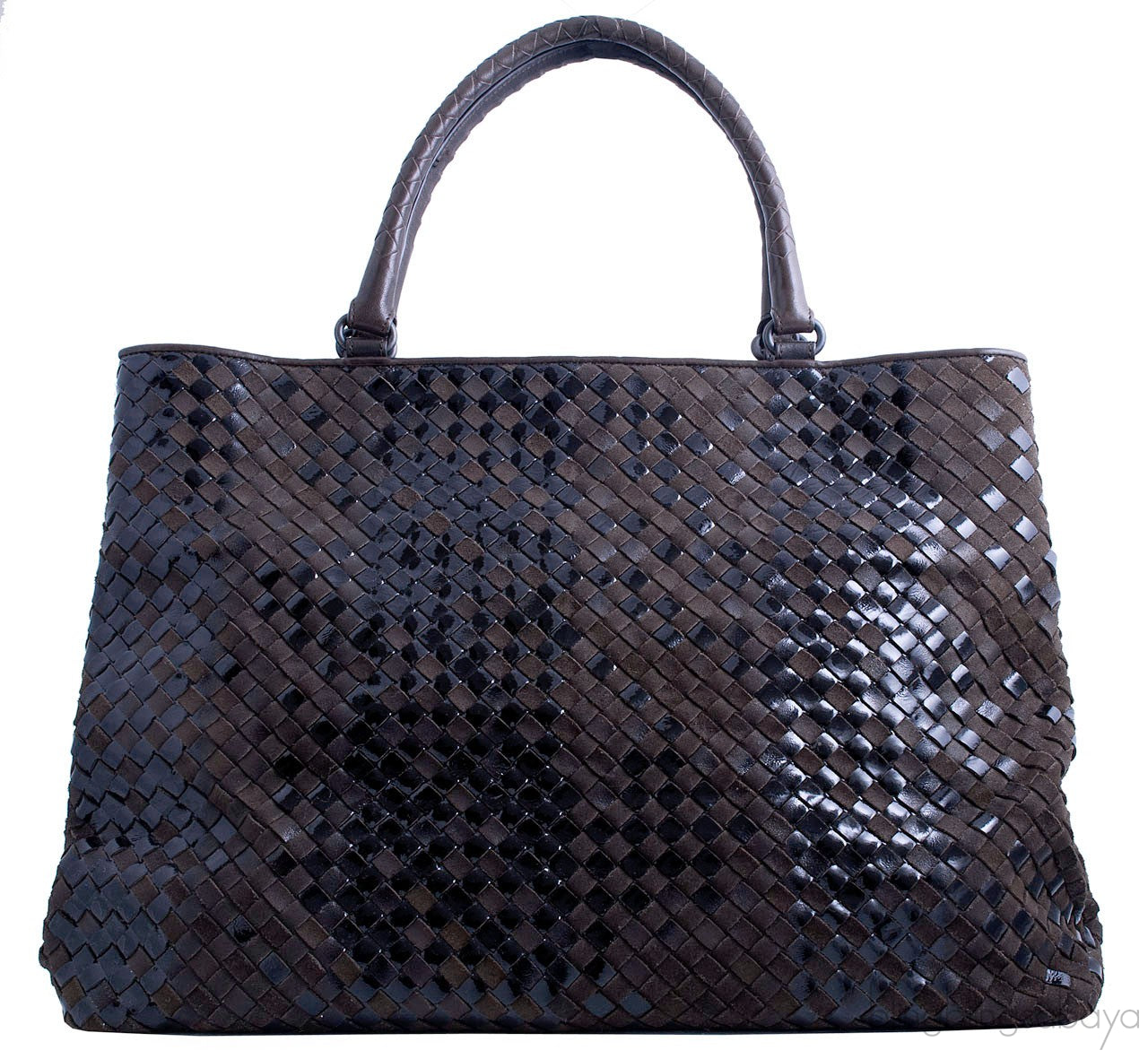 Liquid Intrecciato Brown Tote