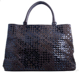 Liquid Intrecciato Brown Tote