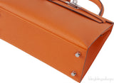Kelly 25 Orange Epsom Sellier PHW