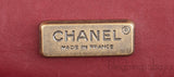 Chanel Classic Jumbo Burgundy Python Flap Bag