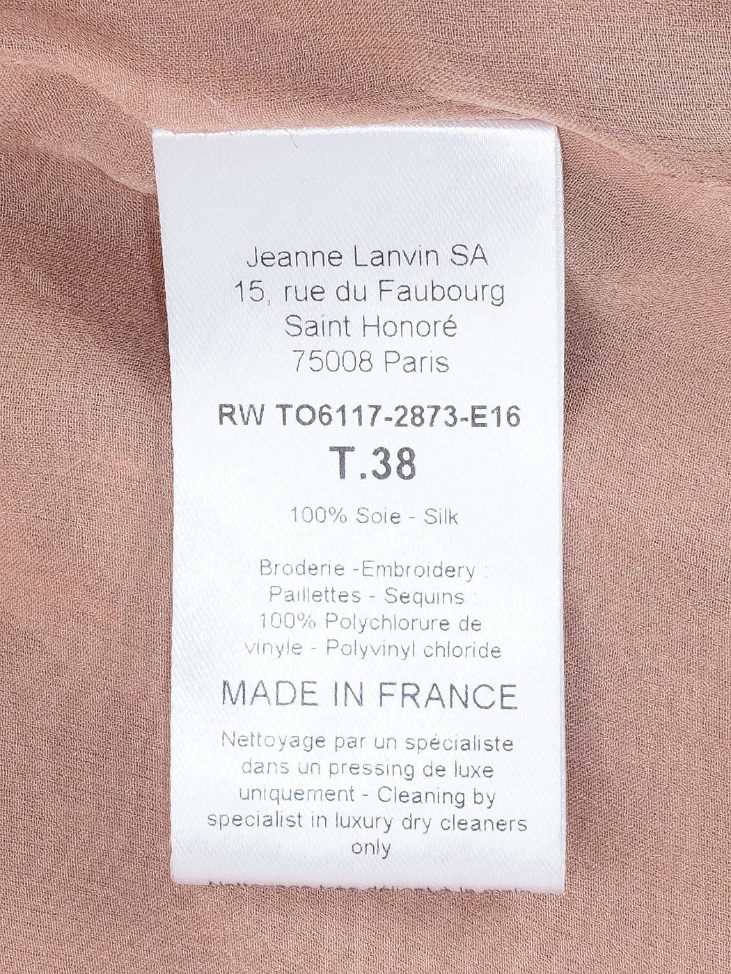 Lanvin Nude Sequin Tank Top