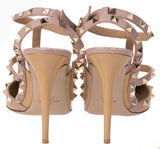 Valentino Garavani Rockstud Nude Patent Leather Pointed-Toe Heels 41