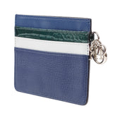Dior Charm Blue Leather Card Holder