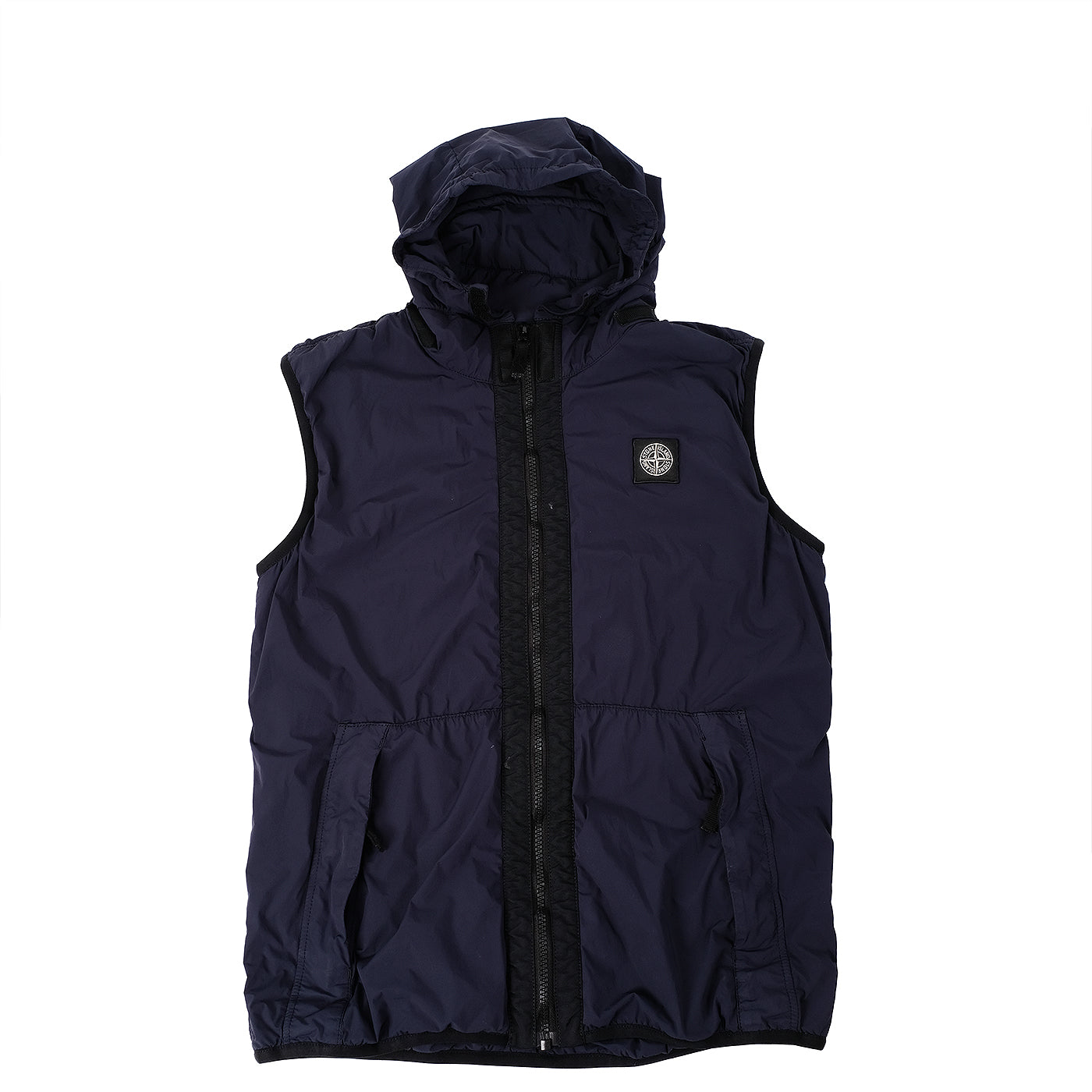 Stone island Junior Hooded Blue Vest