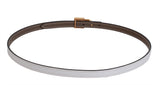 Hermes Etoupe White Epsom Reversible Gold Cadena 13 mm Belt