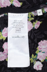 Gucci Black Climbing Roses Print Blouse & Wide Leg Trouser