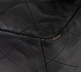 Black Quilted Classic Maxi Flap Bag
