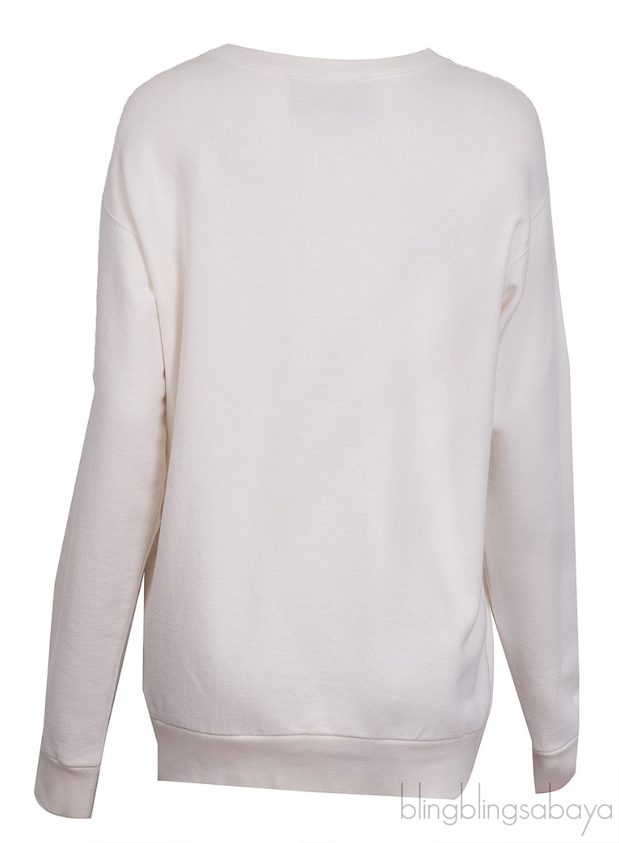 Love Parade Sequin Embroidered Sweatshirt